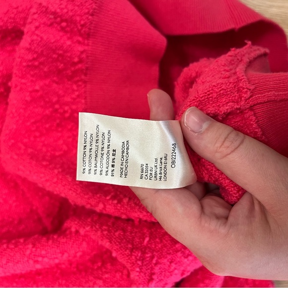 Free People Vibrant Pink Crew Neck Sweater - Picture 7 of 7